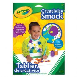 CRAYOLA - TABLIER VERT AVEC MANCHES (COUVRE-TOUT)